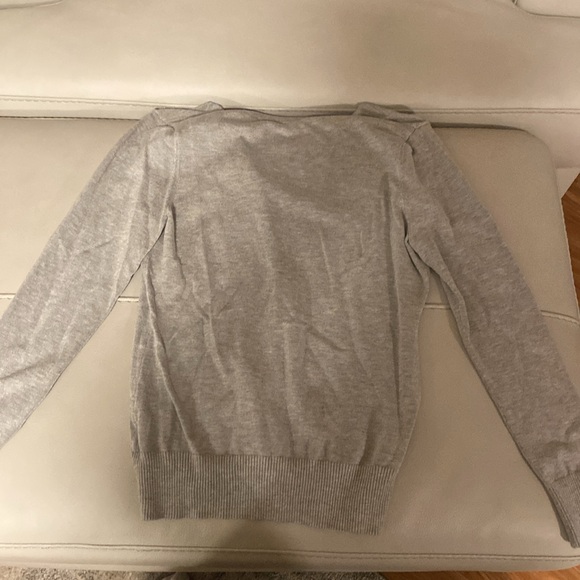 Aamilife Small gray button up cardigan sweater. - Picture 5 of 6